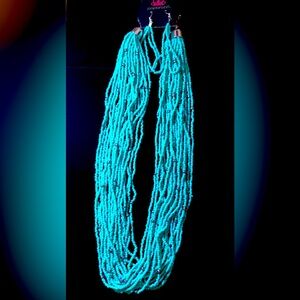 So summery seed bead necklace!